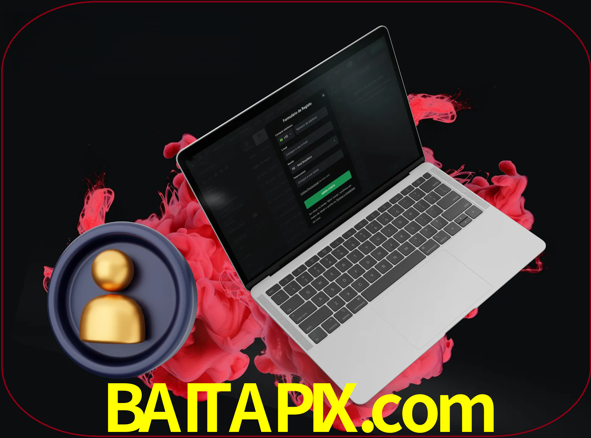 No cabeçalho do site baitapix, clique no botão que o levará a um formulário especial onde terá de introduzir as suas informações actuais.