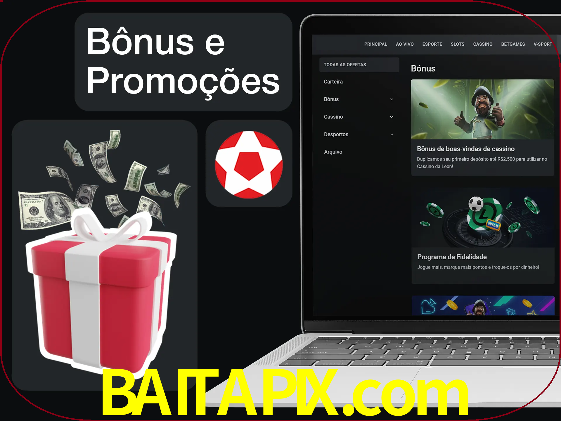 Verifique se há novos bônus e promoções.