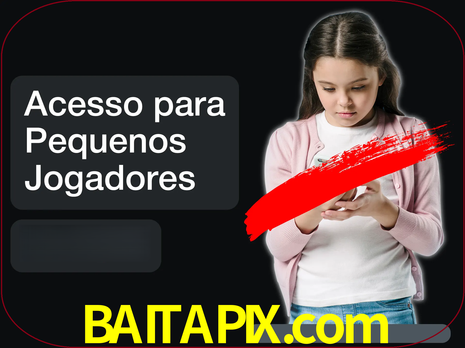 As crianças não podem jogar jogos de cassino.
